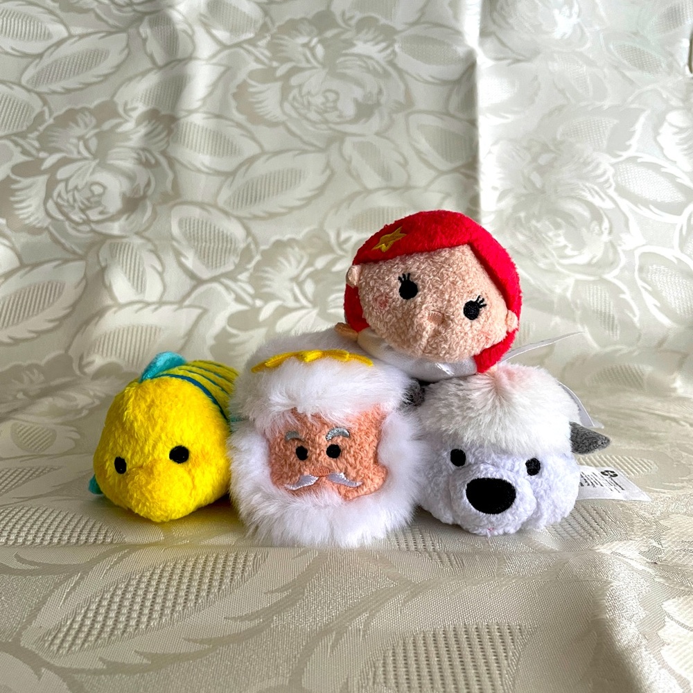 BNWT Disney’s Little Mermaid Tsum Tsum Plush Toys